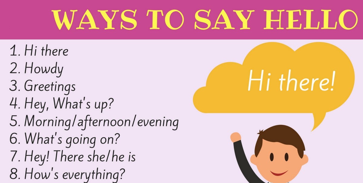 Ways to Say 'Hello' & 'Goodbye'