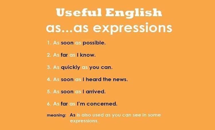 English as...as Expressions