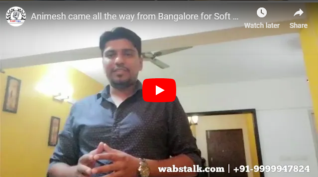 Animesh came all the way from Bangalore for Soft Skills Training at Wabs Talk | English Speaking Course,Delhi