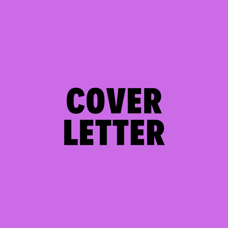 Cover Letter