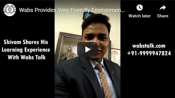 Wabs Talk provide friendly environment| Best English Speaking Course,Delhi